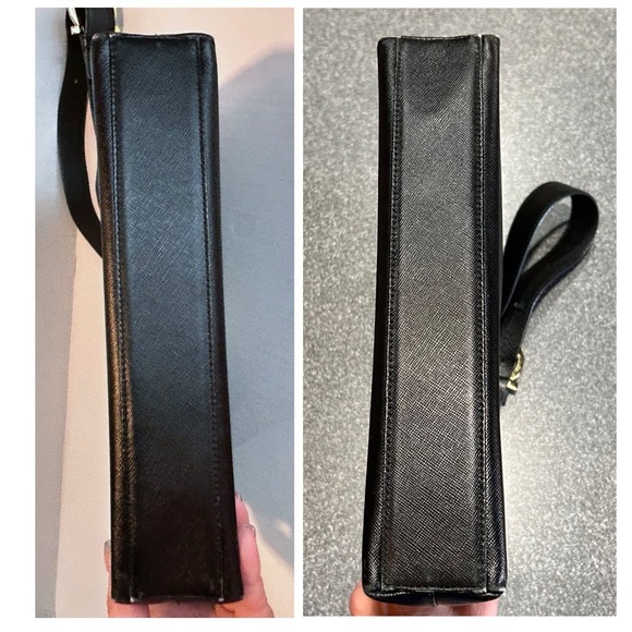 Salvatore Ferragamo Black Leather Trifolio Shoulder Bag - Picture 7 of 16